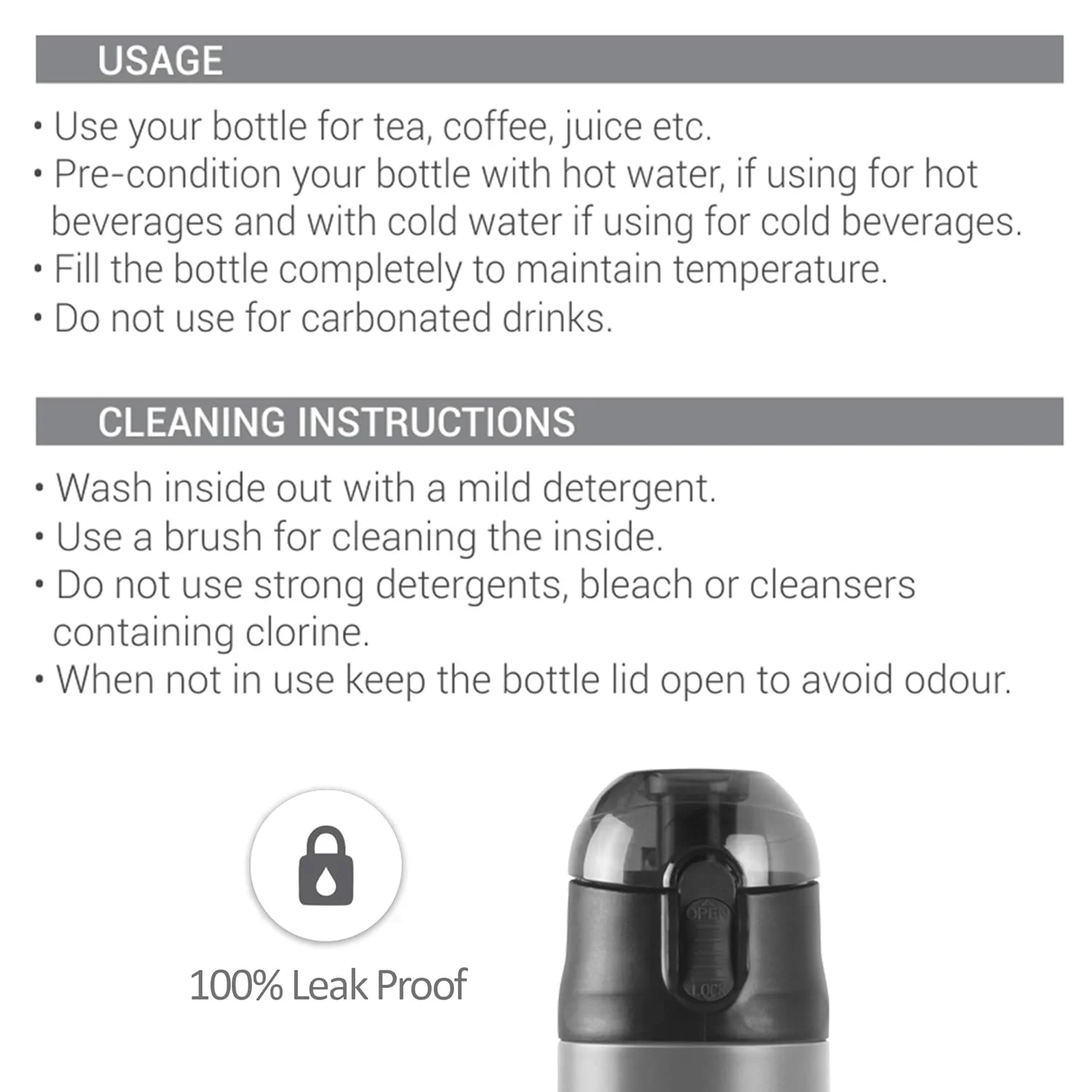 Crown Thermosteel Bottle (Milton) - CL Sale - Image 7