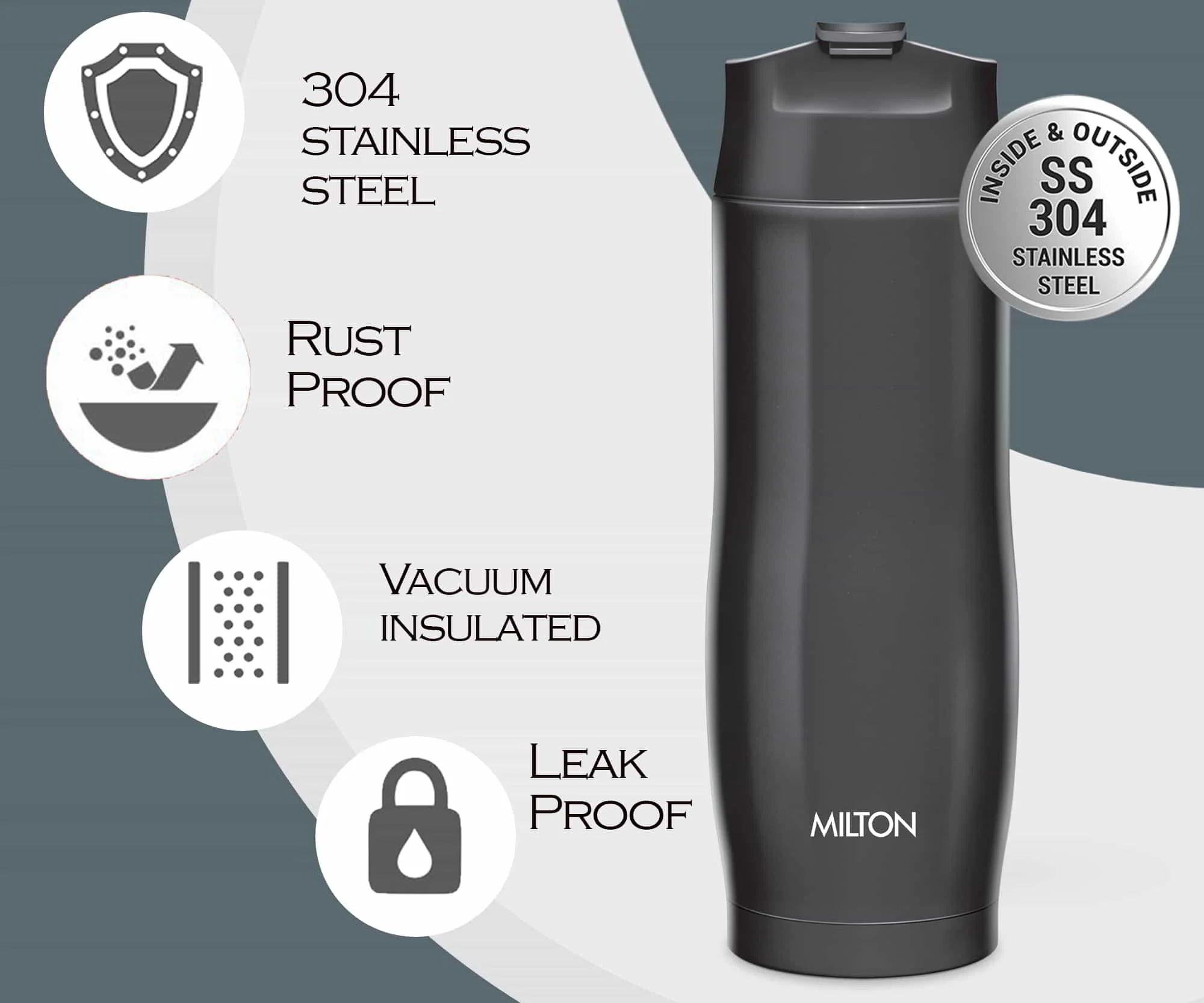 Revive Thermosteel Water Bottle (Milton) - CL Sale - Image 3