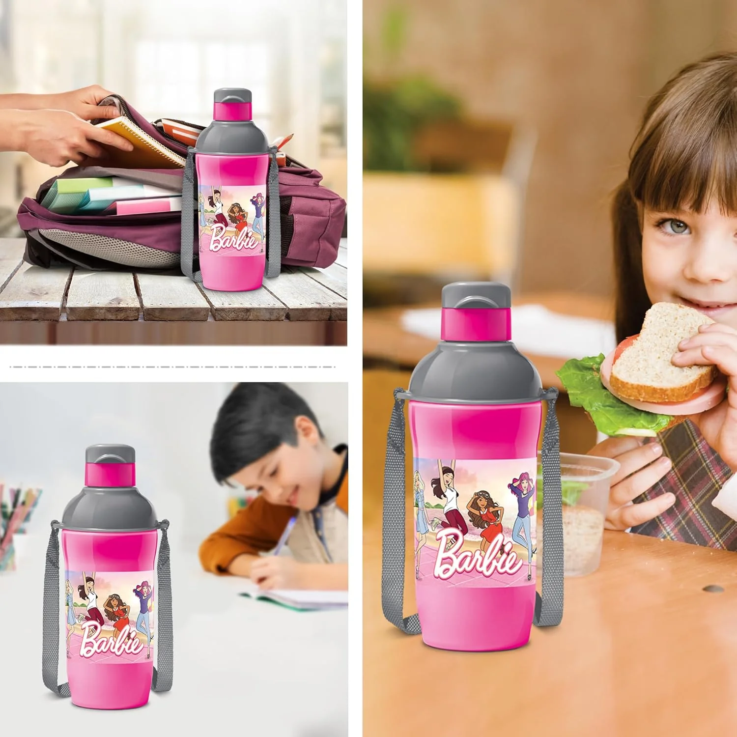 Steel Barbie Kids Sipper Bottle (Milton) - CL Sale - Image 4