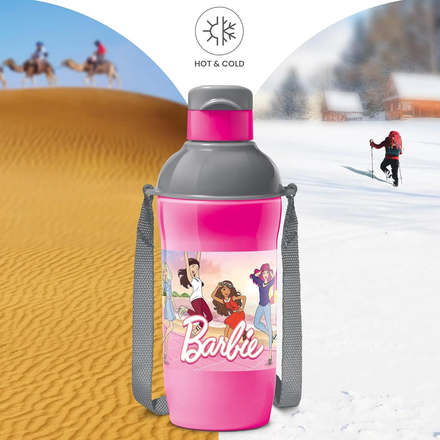 Steel Barbie Kids Sipper Bottle (Milton) - CL Sale - Image 5